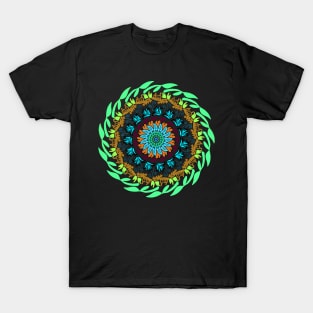 Colorful mandala art design T-Shirt